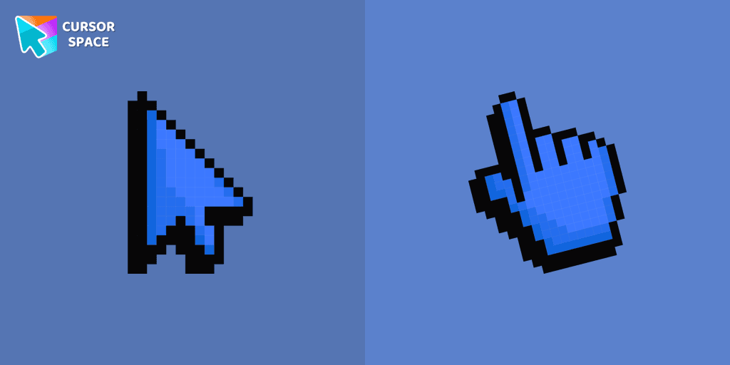 Default Blue Pixel cursor cursor pack
